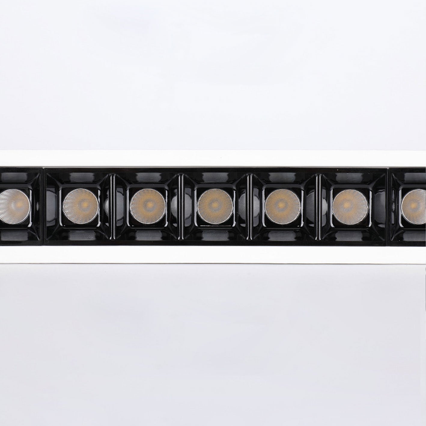 Modern Minimalist Aluminum LED Line Spotlight Flush Mount Ceiling Light