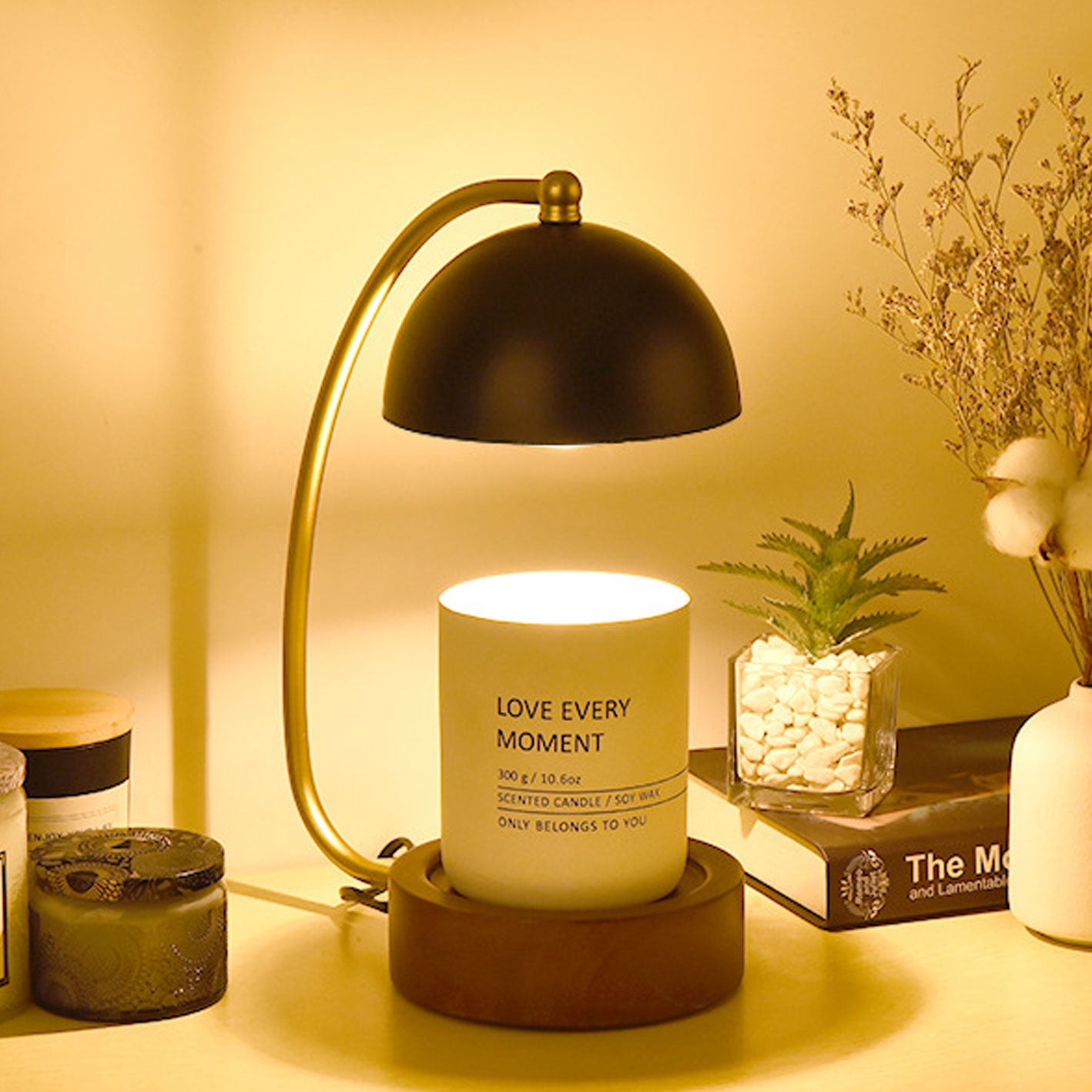 Japanese Creative Timing Dimming 1-Light Melting Wax Table Lamp