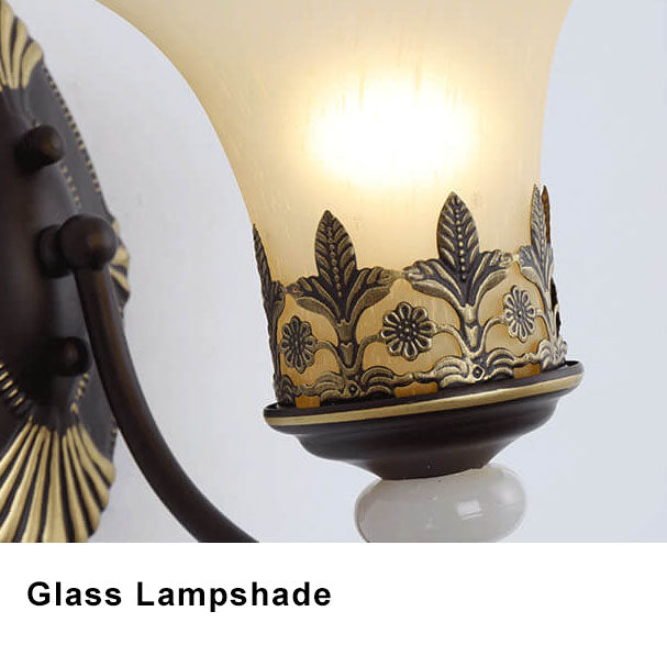Retro Style 2-Light Cup Shade Wall Sconce