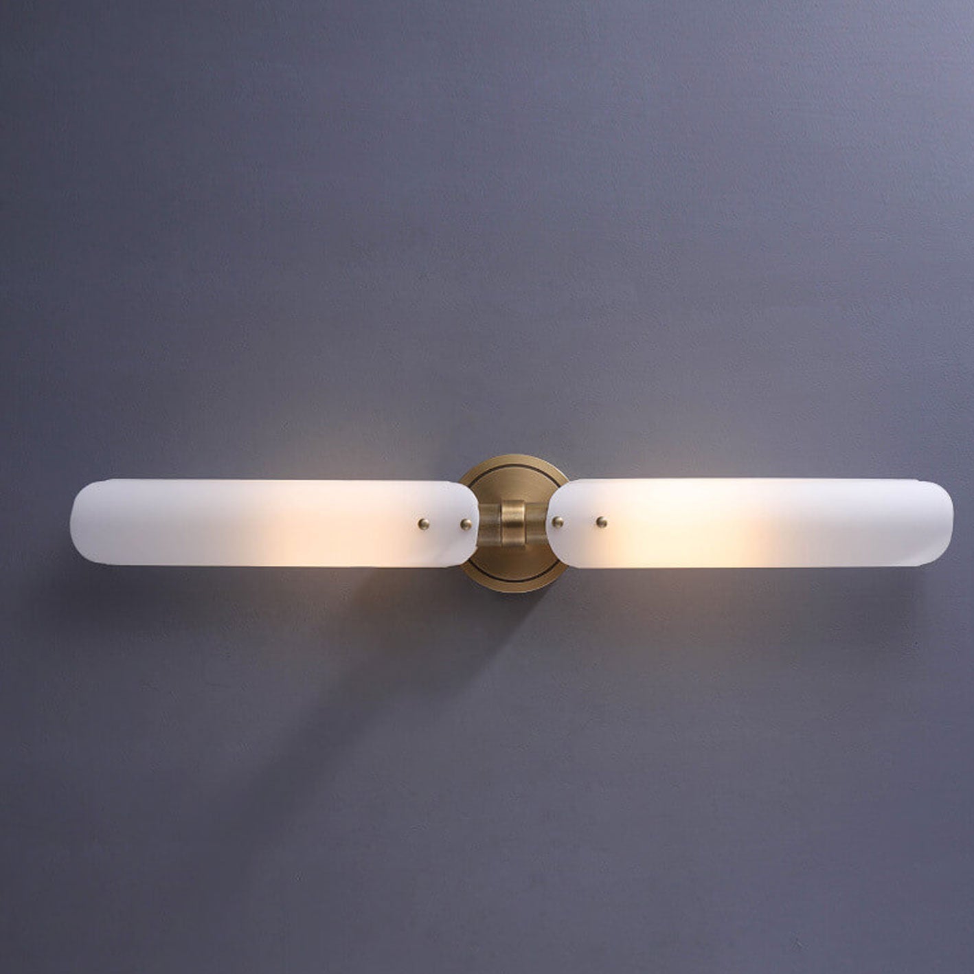 Modern Light Luxury Long Glass 1/2 Light Wall Sconce Lamp