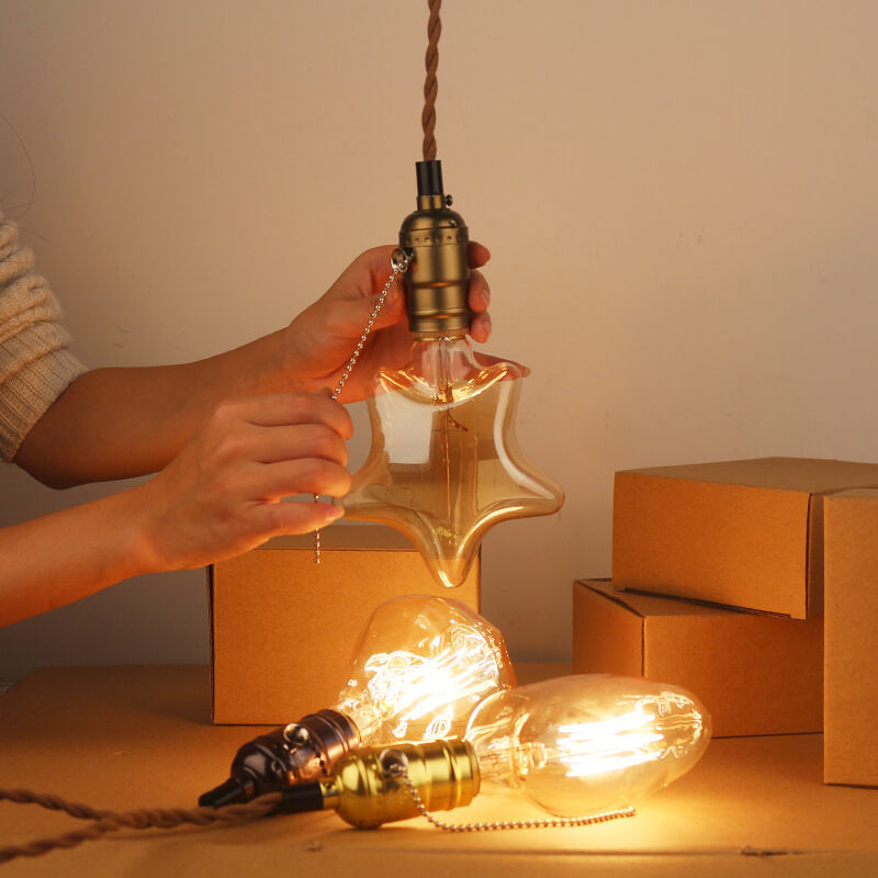 Retro 1-Light Single Pendant Light 3 Design
