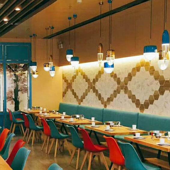 Modern Teardrop Glass 1-Light Minimalist LED Pendant Light