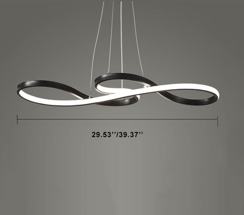 ثريات LED حديثة مزدوجة الجوانب مزودة بإضاءة واحدة