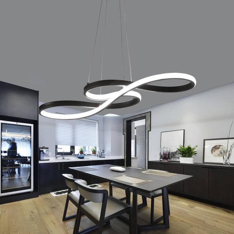 ثريات LED حديثة مزدوجة الجوانب مزودة بإضاءة واحدة
