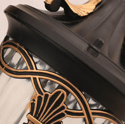 مصباح حائط خارجي مقاوم للماء من خشب القيقب الأوروبي مزود بمصباح واحد