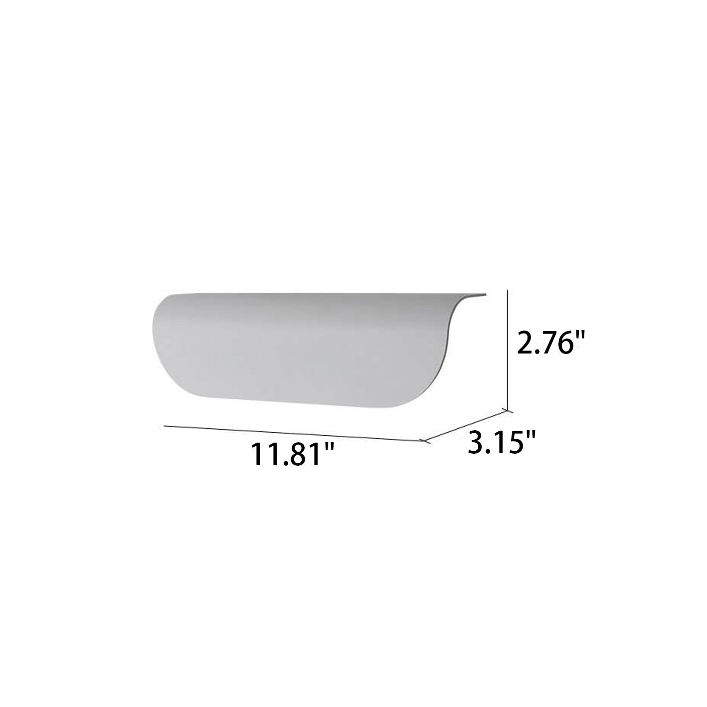 Modern Outdoor Curved Waterproof LED Garden Wall Sconce Lamp