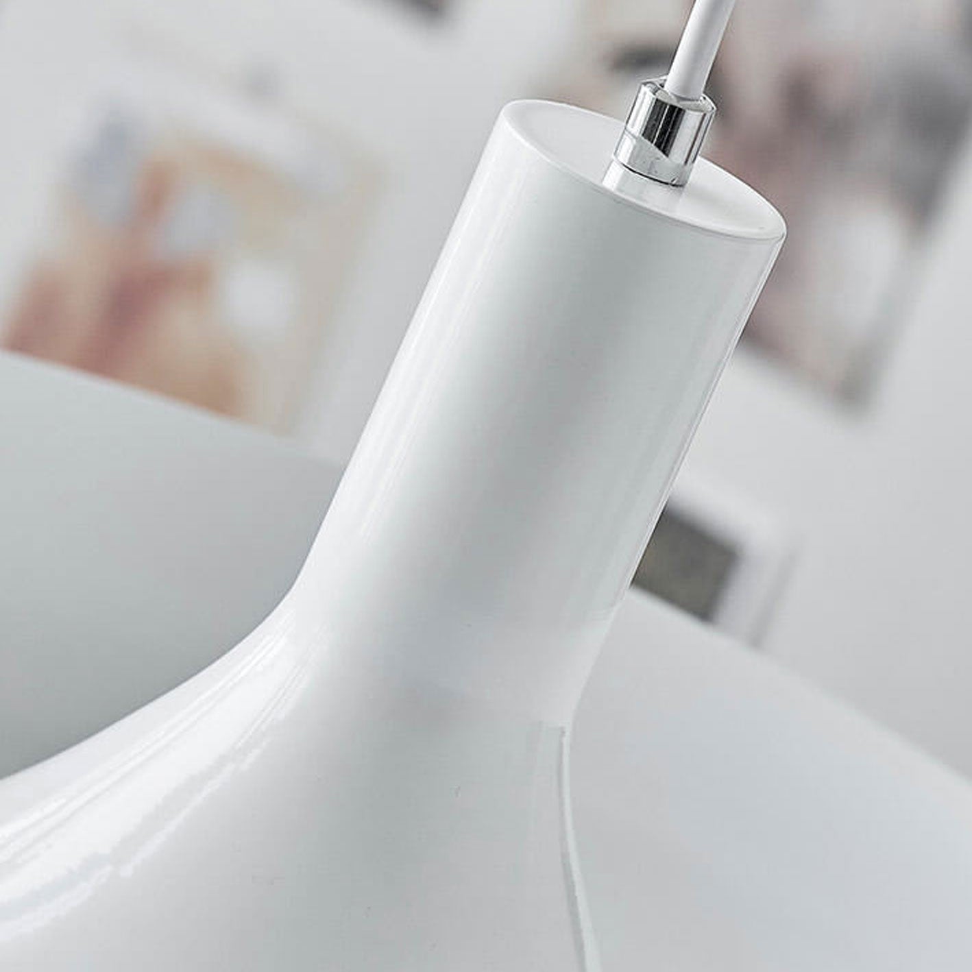 Nordic Minimalist UFO Metal Disc 1-Light Pendant Light