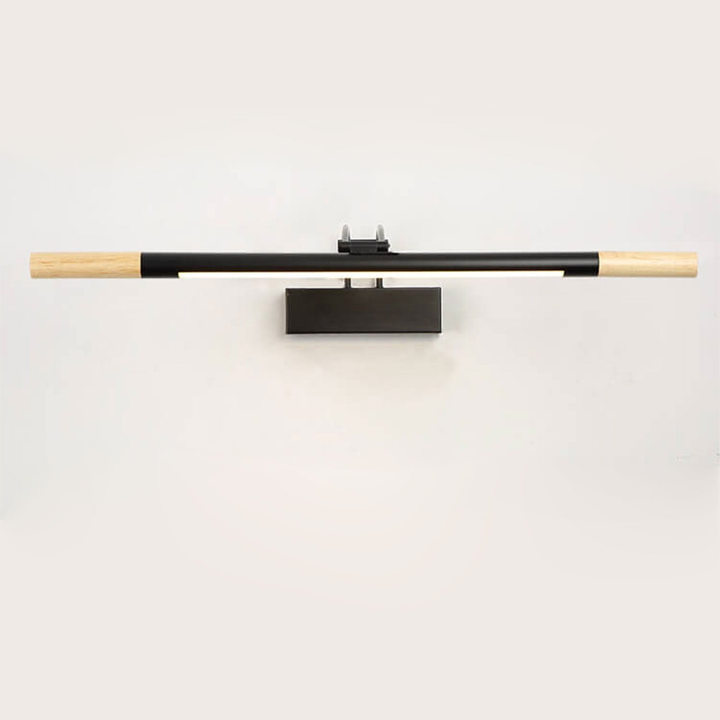 مصباح حائط LED طويل الذراع من الخشب الصلب النوردي