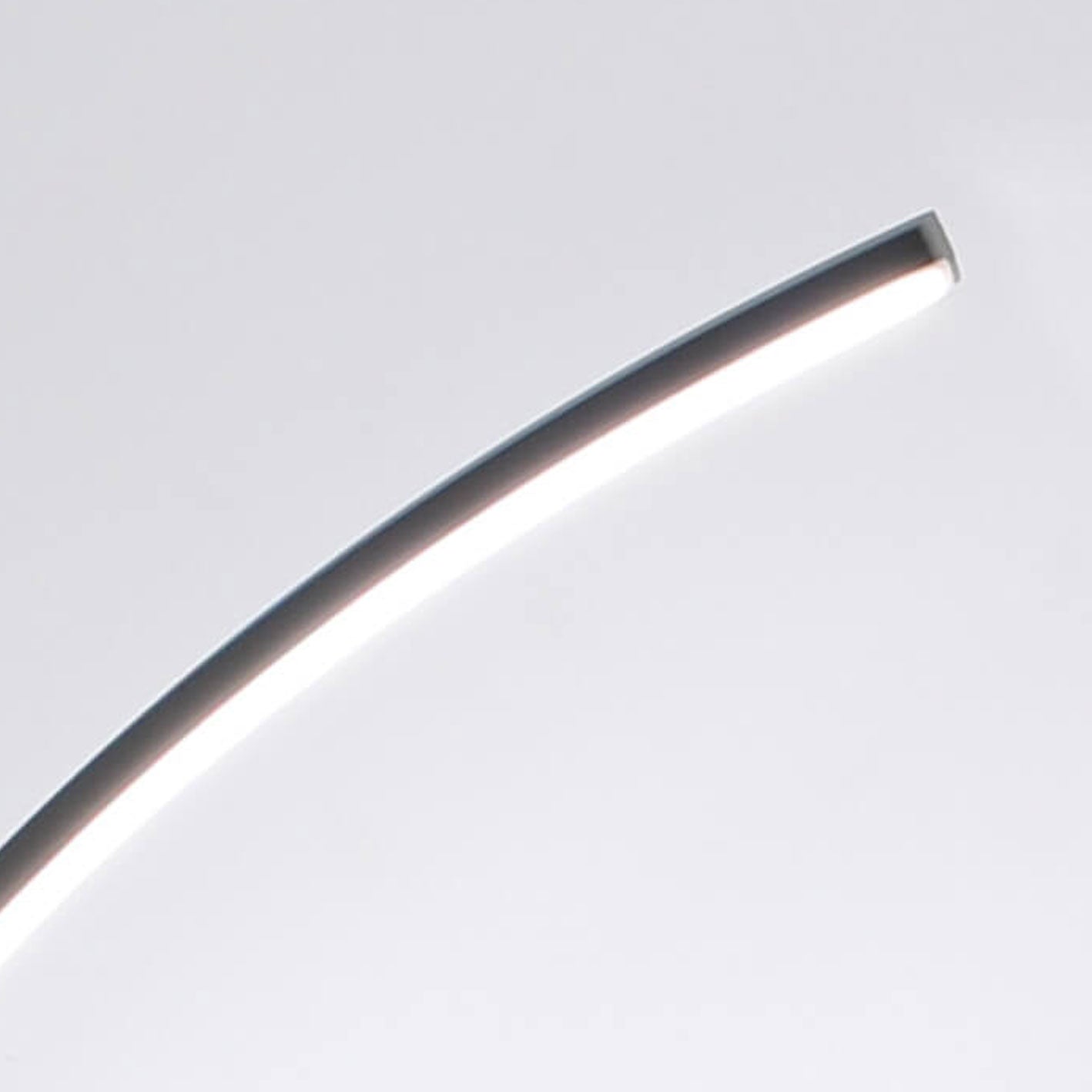 Nordic Minimalist Line Bending with Tray LED Standing Floor Lamp