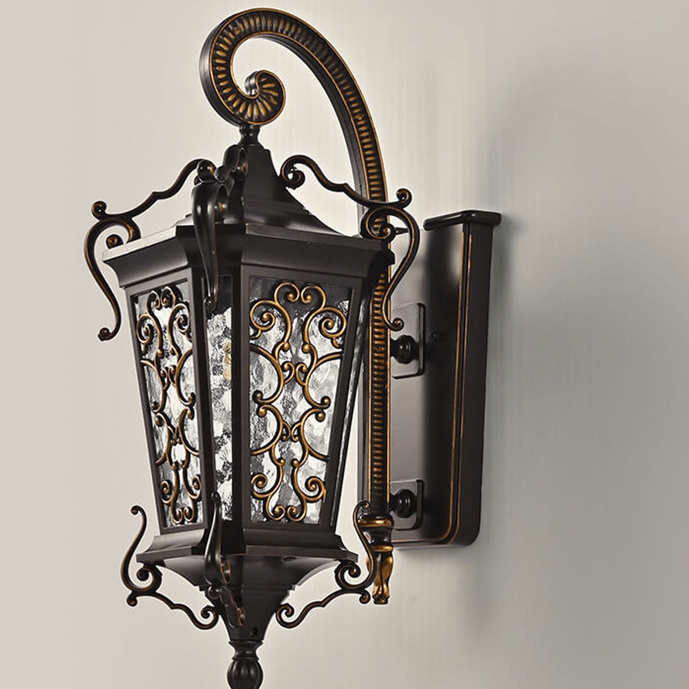 European Palace Outdoor Waterproof 1-Light Wall Sconce Lamp
