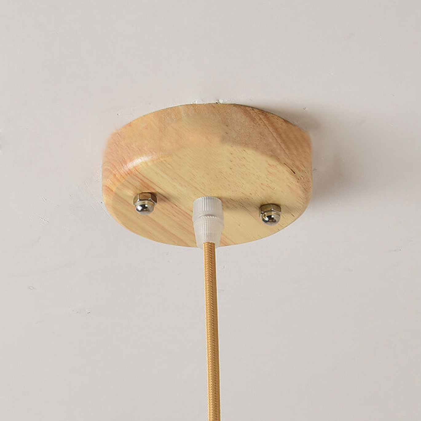 مصباح سقف أسطواني حديث من الخشب الصلب الياباني مزود بـ 2/3 مصابيح