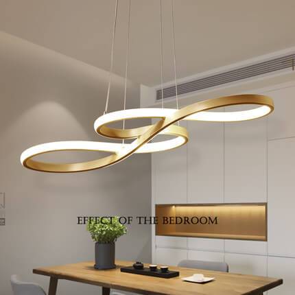 ثريات LED حديثة مزدوجة الجوانب مزودة بإضاءة واحدة