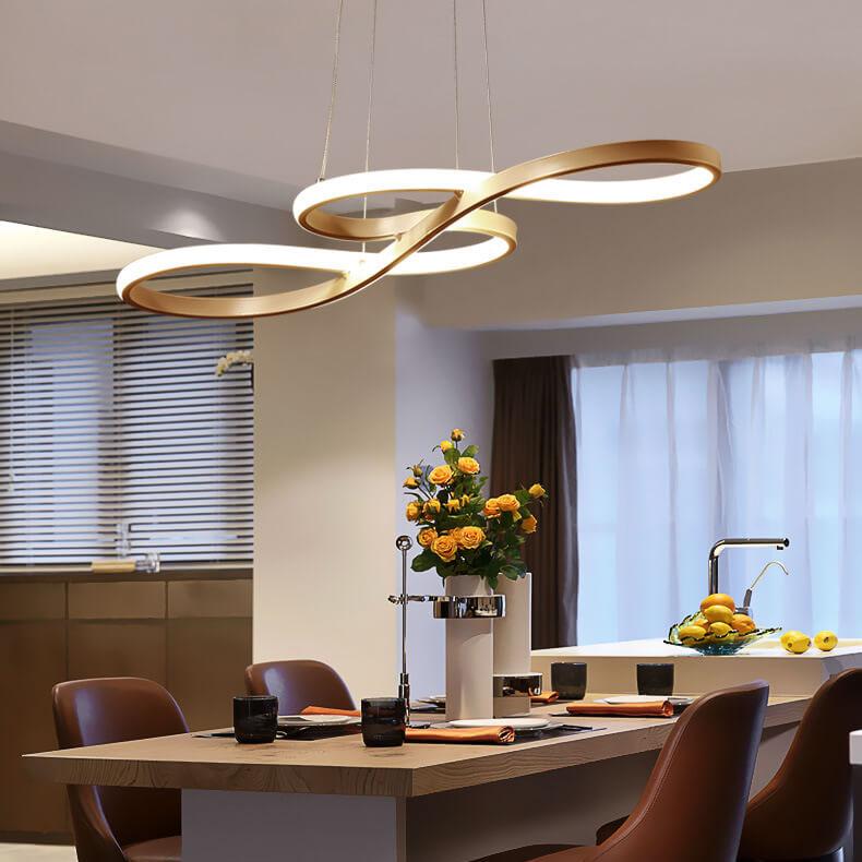 ثريات LED حديثة مزدوجة الجوانب مزودة بإضاءة واحدة