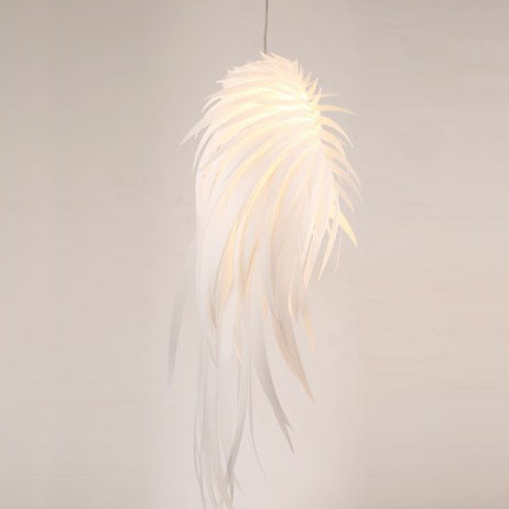 Modern PVC Angel Wings Feather LED Pendant Light