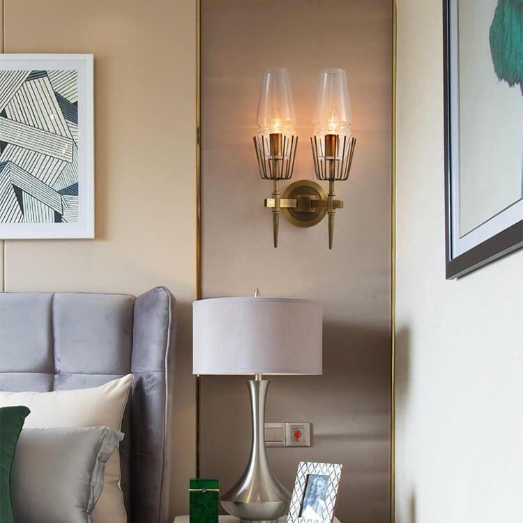 Modern Creative Torch Shaped Metal 1-Light Wall Sconce Lamp