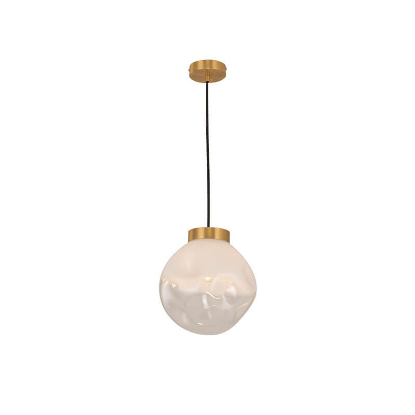 Nordic Creative Concave Convex Glass Round 1-Light Pendant Light