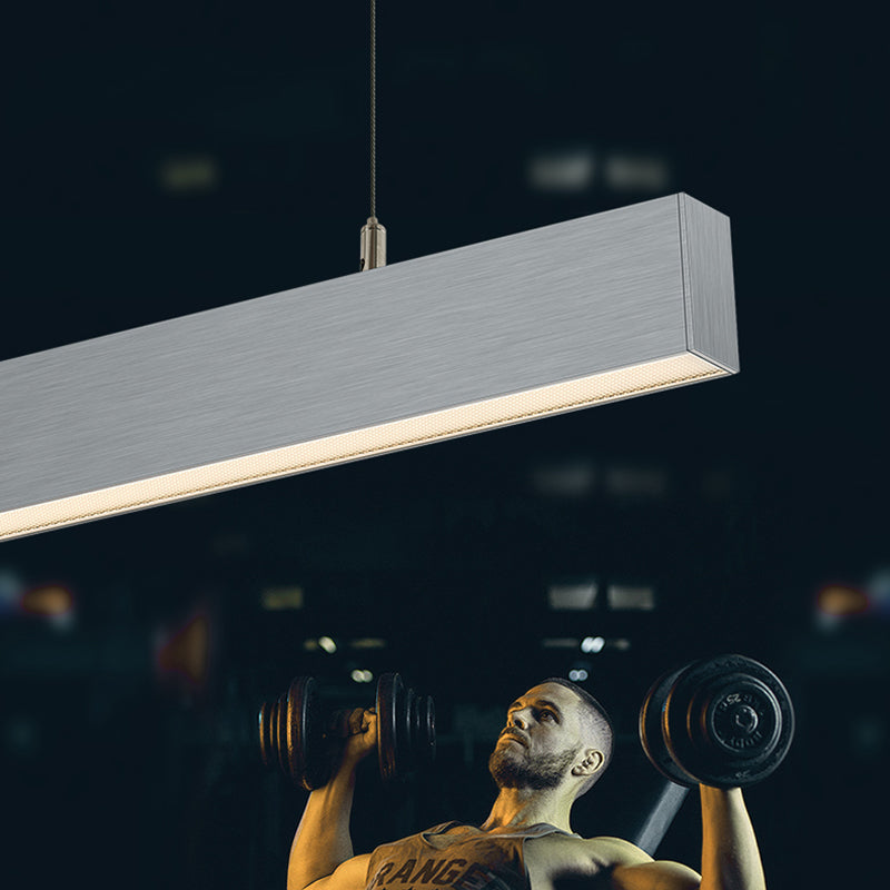 Eye-Care LED Linear Pendant Light For Home Office - Anti-Glare Long Lifespan Professional Illumination High Quality Aluminum