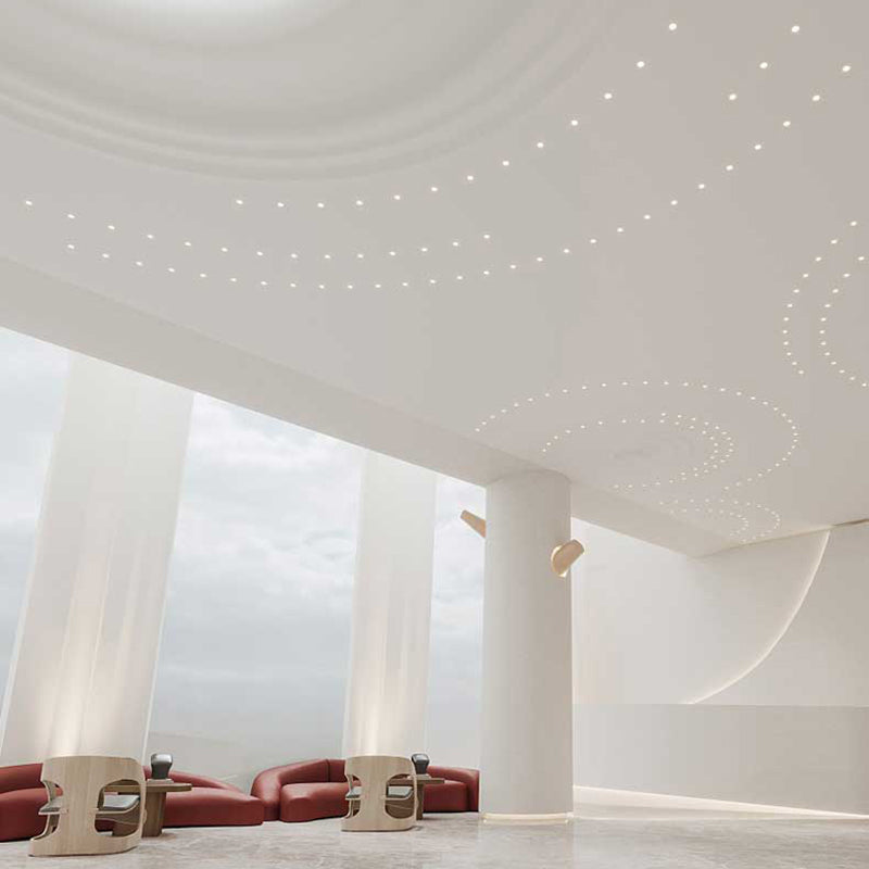 Artistic LED Recessed Spotlight For Living Room - High Ra Eye-Care Flush Mount Ceiling Light Color Trim Choices