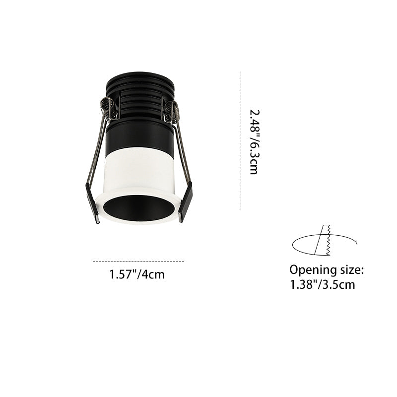 Artistic LED Recessed Spotlight For Living Room - High Ra Eye-Care Flush Mount Ceiling Light Color Trim Choices