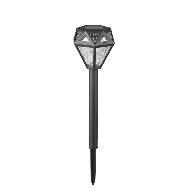 Modern Minimalist Waterproof Solar Diamond-shaped PP PS LED Outdoor Light Landscape Light For Garden