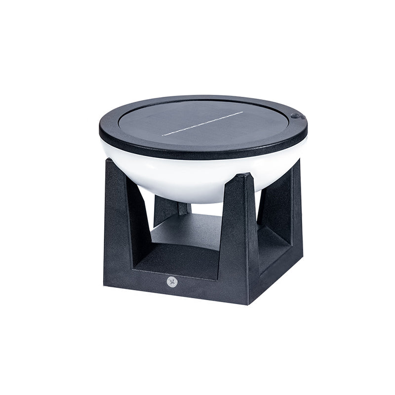 Modern Minimalist Waterproof Solar Square Round ABS Glass PC LED Outdoor Light Landscape Lighting For Garden