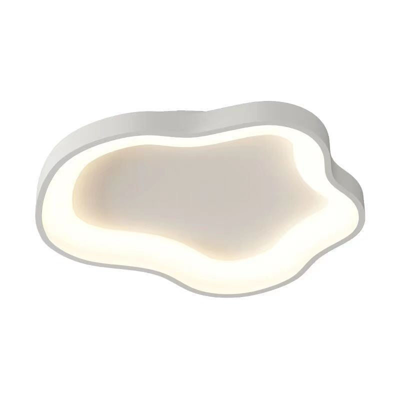 Contemporary Nordic Clouds-shape Iron Acrylic LED Flush Mount Ceiling Light For Living Room