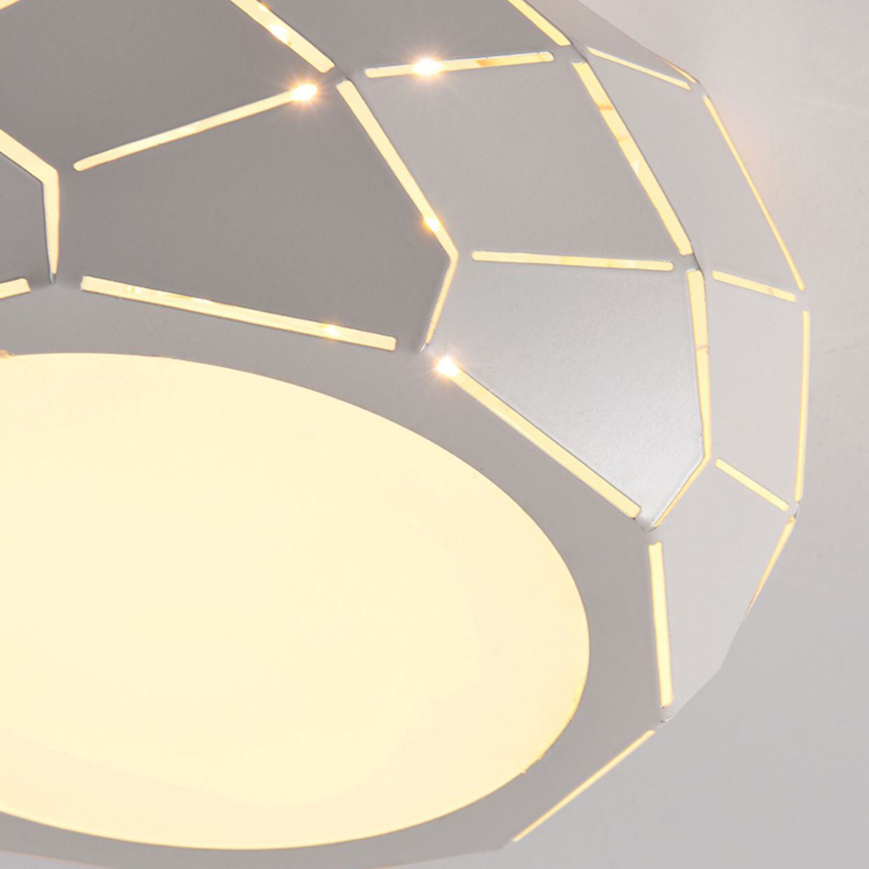 Modern Simplicity Iron Acrylic Bowl Shape LED Flush Mount Ceiling Light For Hallways