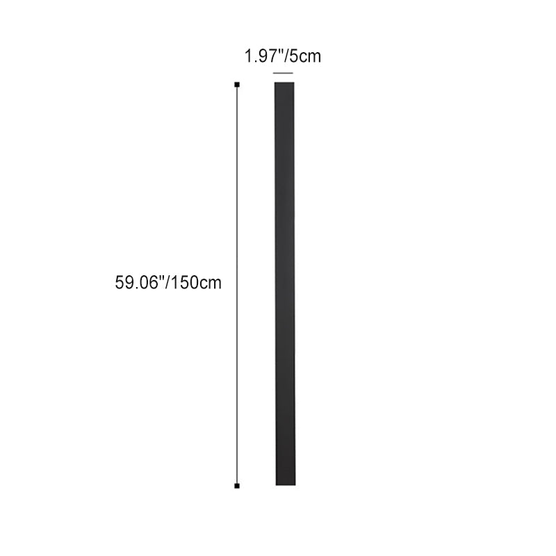 Modern Minimalist Iron Acrylic Long Strip LED Wall Sconce Lamp For Outdoor Patios