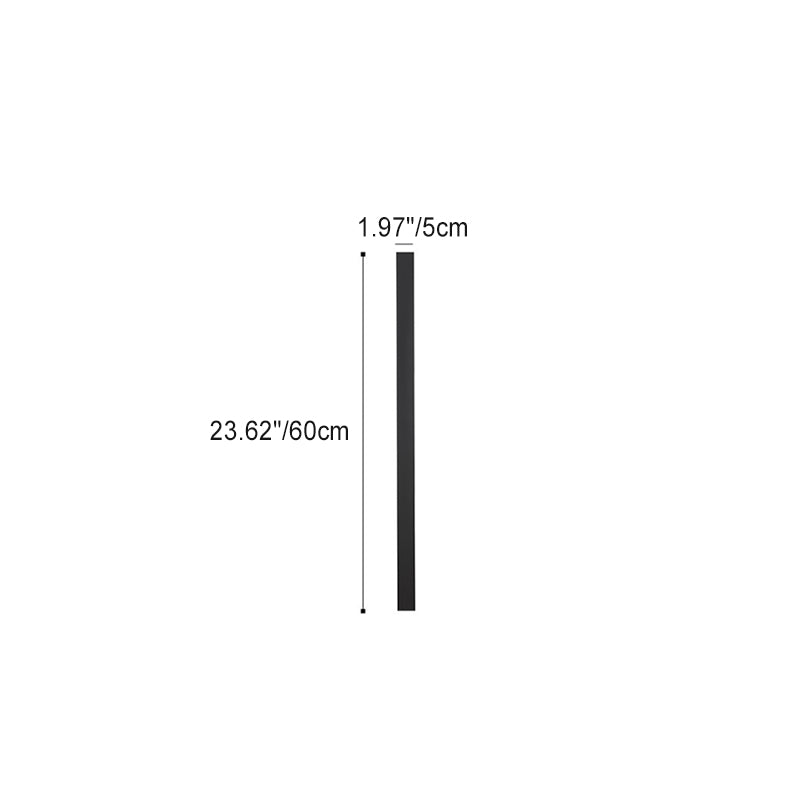 Modern Minimalist Iron Acrylic Long Strip LED Wall Sconce Lamp For Outdoor Patios