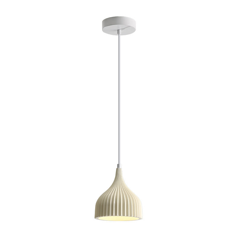Modern Minimalist Dome Iron Resin 1 - Light Pendant Light For Dining Room