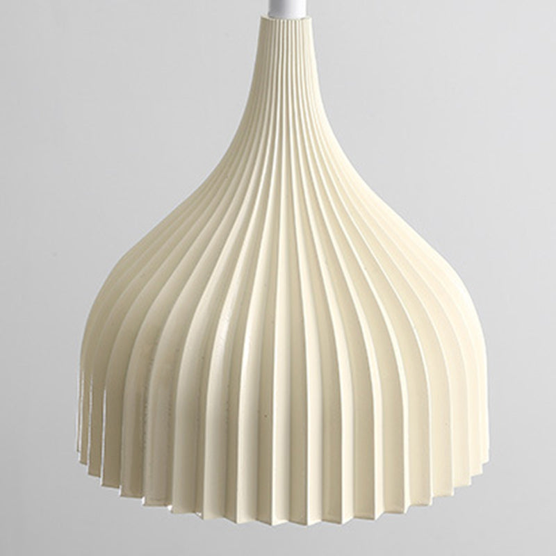 Modern Minimalist Dome Iron Resin 1 - Light Pendant Light For Dining Room