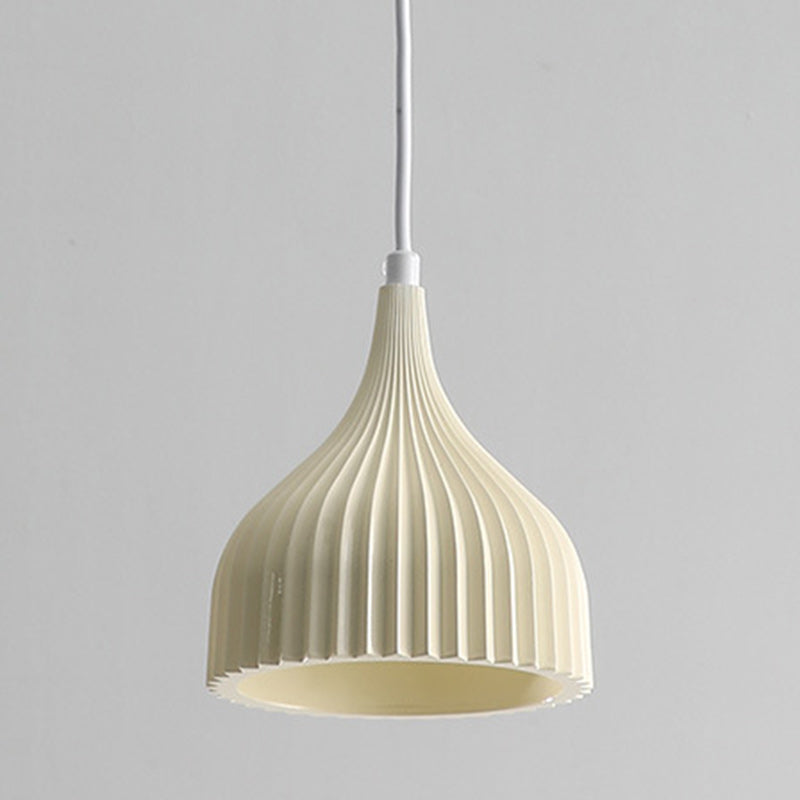 Modern Minimalist Dome Iron Resin 1 - Light Pendant Light For Dining Room