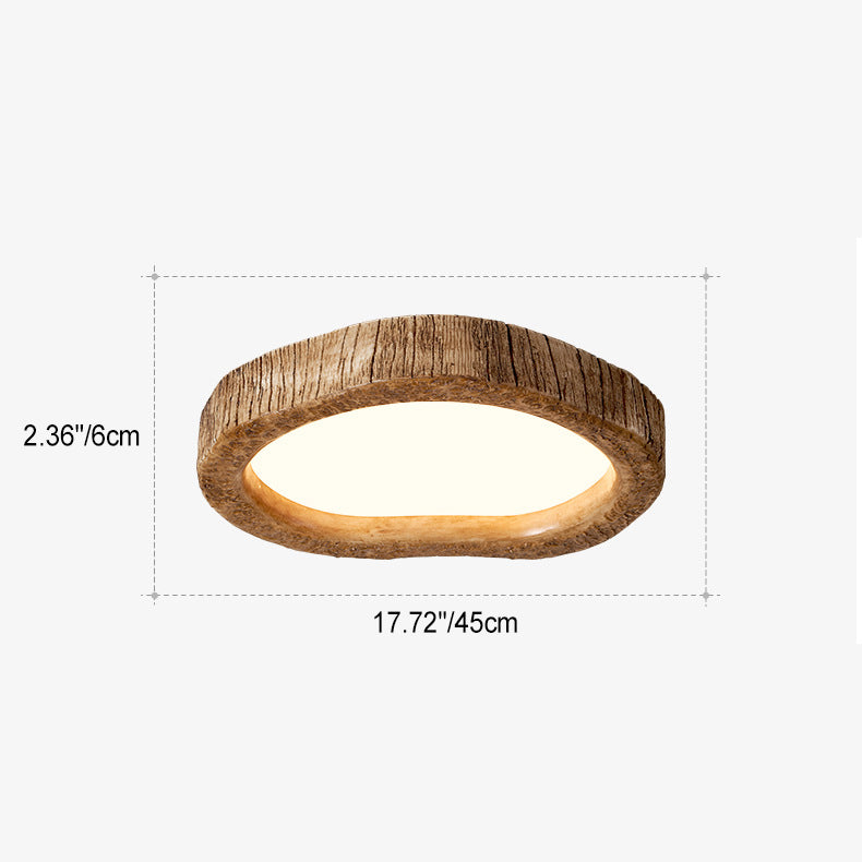 Contemporary Nordic Heart Shape Resin Glass LED Flush Mount Ceiling Light For Bedroom