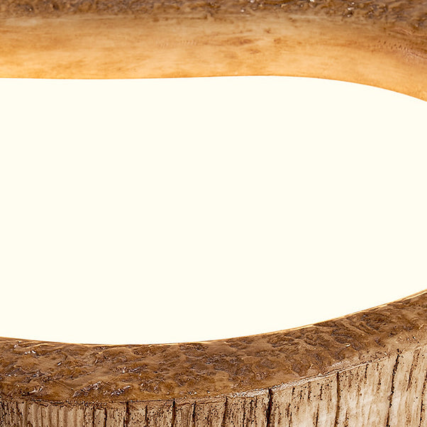 Contemporary Nordic Heart Shape Resin Glass LED Flush Mount Ceiling Light For Bedroom