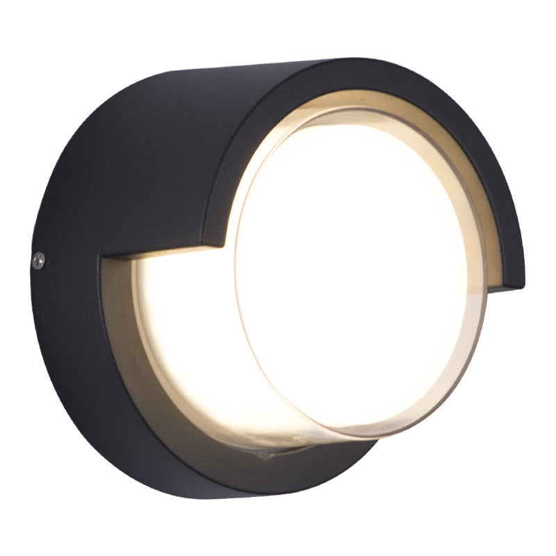 Modern Simplicity Round Square Waterproof Acrylic Aluminum LED Wall Sconce Lamp For Outdoor Patio