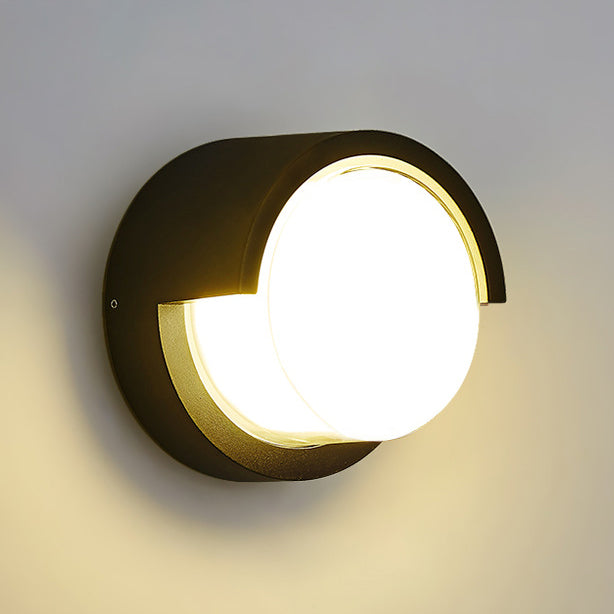 Modern Simplicity Round Square Waterproof Acrylic Aluminum LED Wall Sconce Lamp For Outdoor Patio