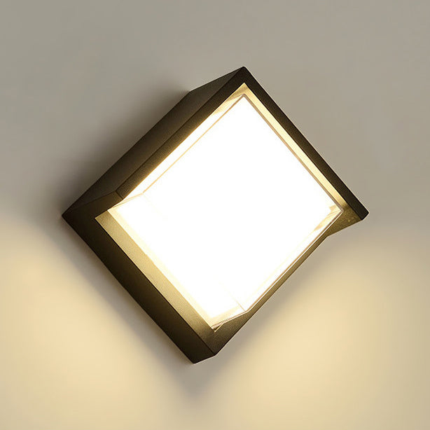 Modern Simplicity Round Square Waterproof Acrylic Aluminum LED Wall Sconce Lamp For Outdoor Patio