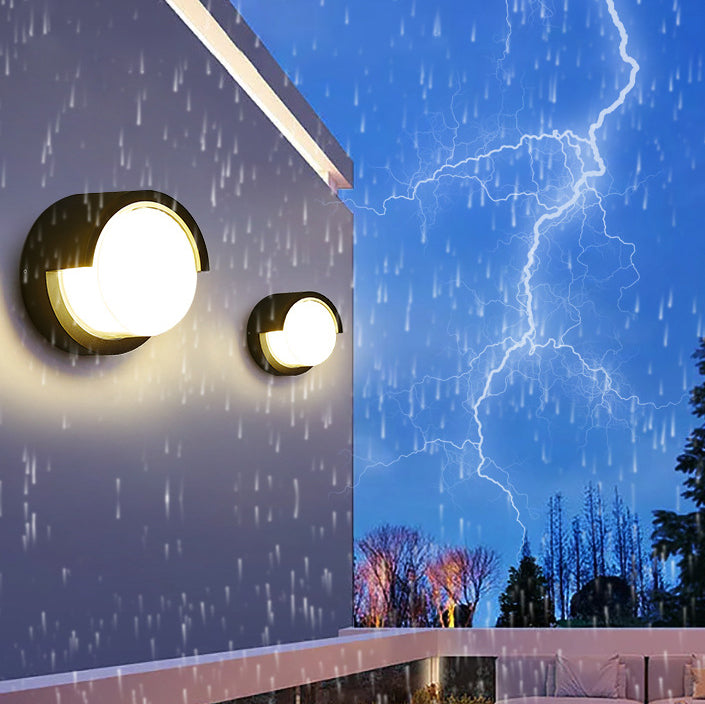 Modern Simplicity Round Square Waterproof Acrylic Aluminum LED Wall Sconce Lamp For Outdoor Patio