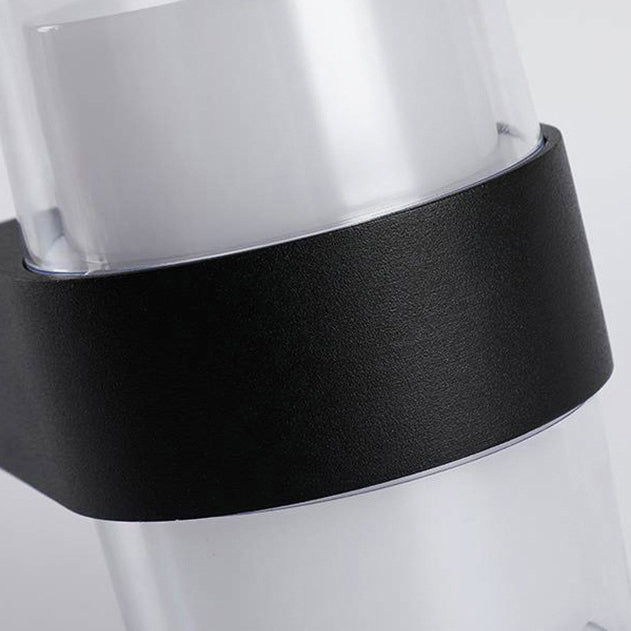 Modern Simplicity Cube Cylinder Waterproof Aluminum Acrylic LED Wall Sconce Lamp For Hallways
