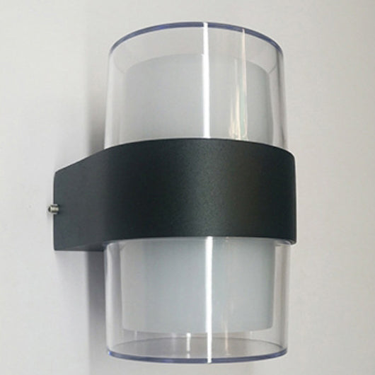 Modern Simplicity Cube Cylinder Waterproof Aluminum Acrylic LED Wall Sconce Lamp For Hallways