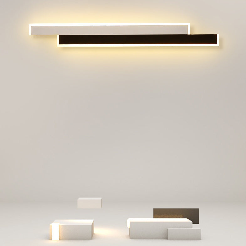 مصباح حائط LED مصنوع من الحديد والأكريليك بتصميم عصري بسيط لغرفة المعيشة
