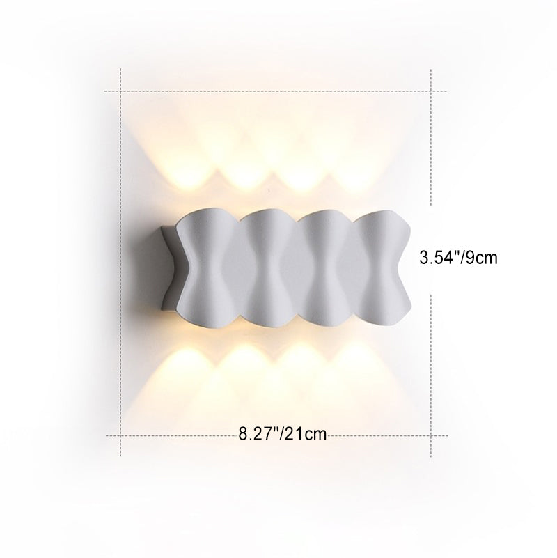 Modern Simplicity Waterproof Aluminum Iron LED Wall Sconce Lamp For Outdoor Patio