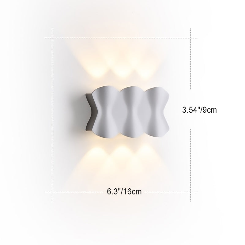 Modern Simplicity Waterproof Aluminum Iron LED Wall Sconce Lamp For Outdoor Patio