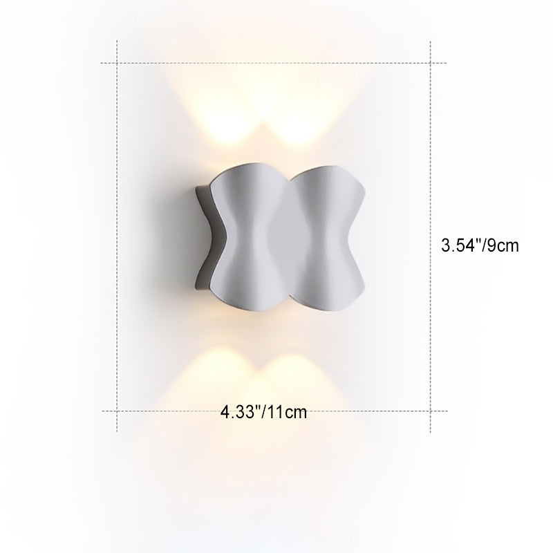 Modern Simplicity Waterproof Aluminum Iron LED Wall Sconce Lamp For Outdoor Patio