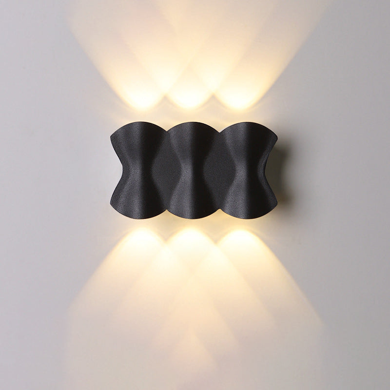 Modern Simplicity Waterproof Aluminum Iron LED Wall Sconce Lamp For Outdoor Patio