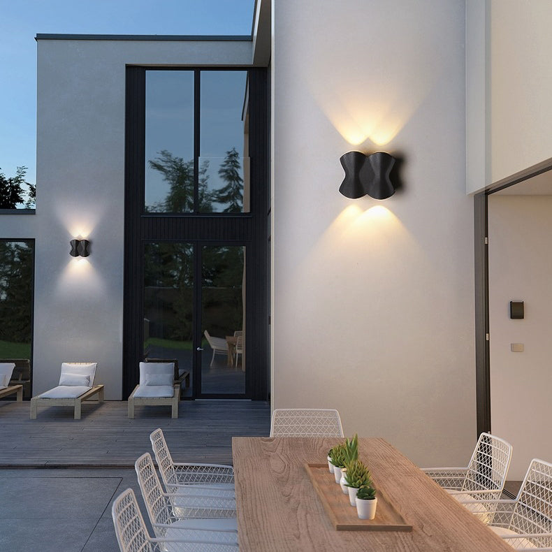 Modern Simplicity Waterproof Aluminum Iron LED Wall Sconce Lamp For Outdoor Patio