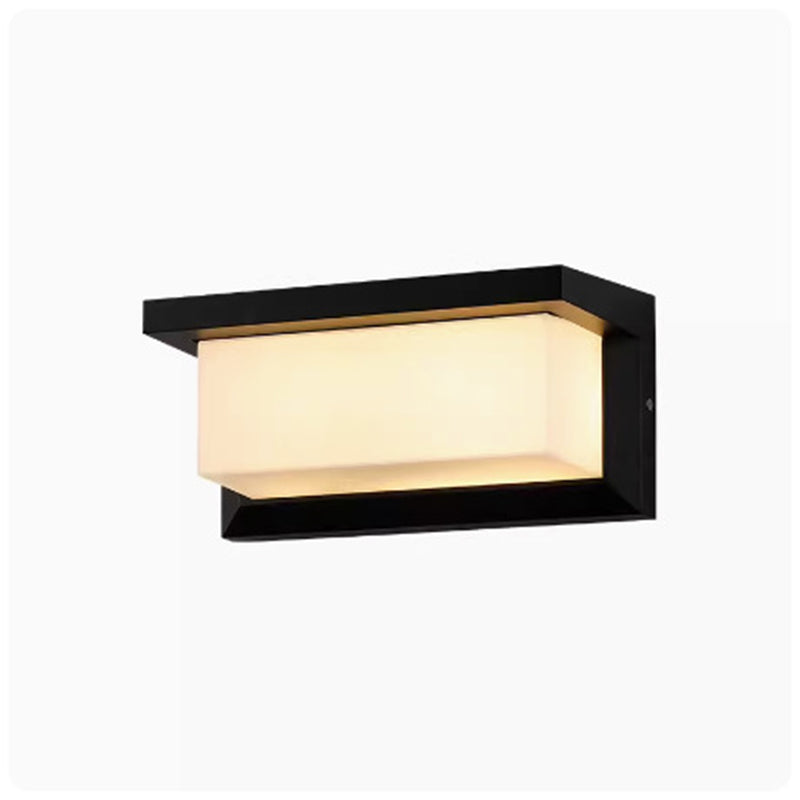 Modern Simplicity Waterproof Aluminum Acrylic PC LED Wall Sconce Lamp For Outdoor Patio