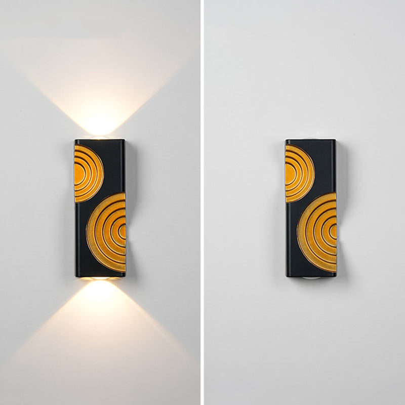 Modern Simplicity Waterproof Rectangle Cube Aluminum LED Wall Sconce Lamp For Outdoor Patios