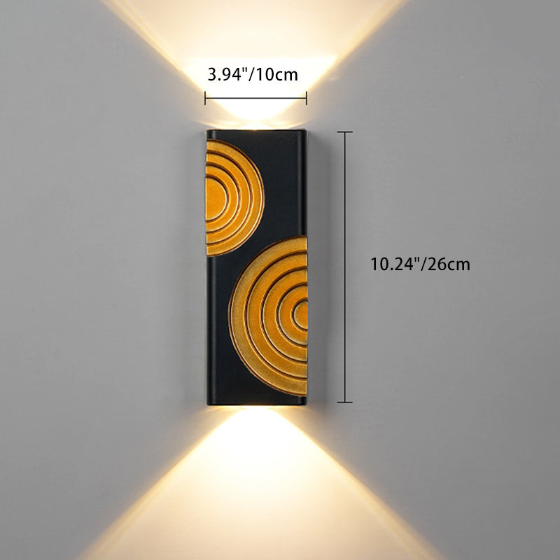 Modern Simplicity Waterproof Rectangle Cube Aluminum LED Wall Sconce Lamp For Outdoor Patios