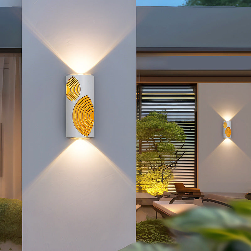 Modern Simplicity Waterproof Rectangle Cube Aluminum LED Wall Sconce Lamp For Outdoor Patios